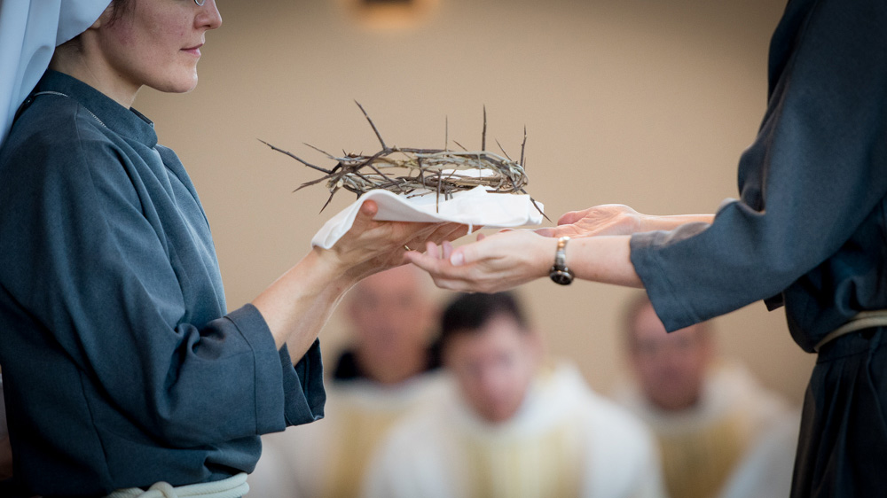 Sr. Maria Clare Receiving the Crown of Thorns Spirituality and Charisms - Penance: Sr. Maria Clare Receiving the Crown of Thorns